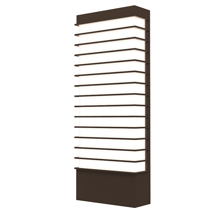 Sonneman 7415.72-WL LED Wall Sconce, Textured Bronze