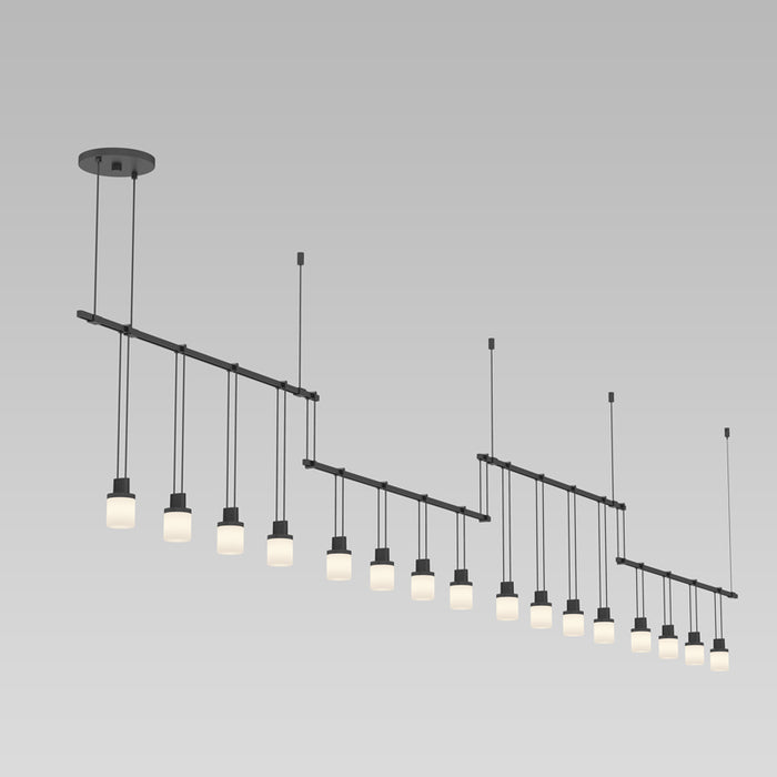 Sonneman S1Q36K-JR180662-RP06 16 Light Pendant, Satin Black