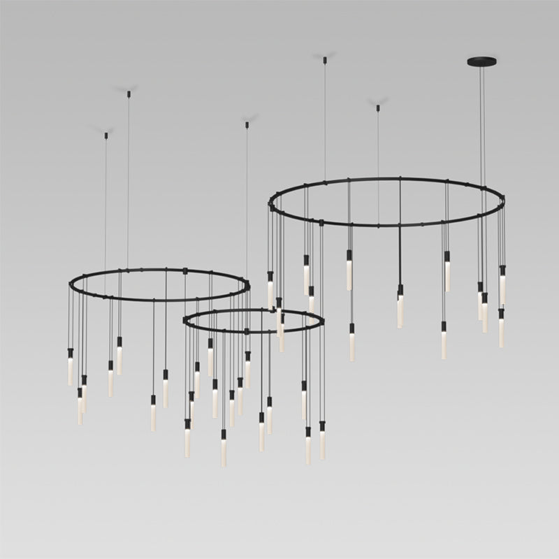 Sonneman S1T01K-RC066828-RP16 36 Light Pendant, Satin Black