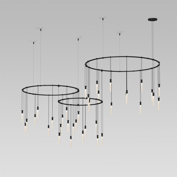 Sonneman S1T01K-RC066828-RP16 36 Light Pendant, Satin Black