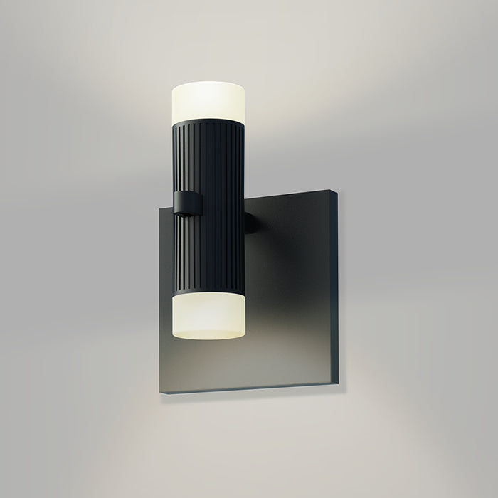 Sonneman SLS0217 One Light Wall Sconce, Satin Black
