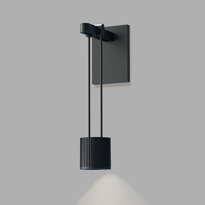 Sonneman SLS0218 One Light Wall Sconce, Satin Black