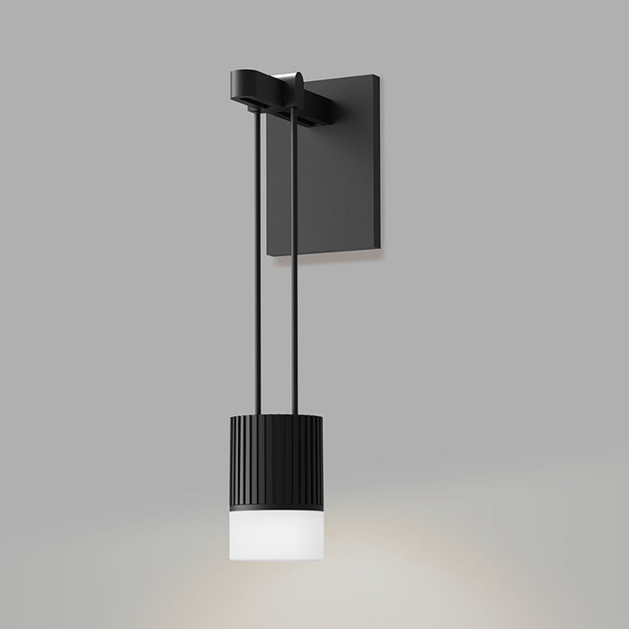 Sonneman SLS0220 One Light Wall Sconce, Satin Black