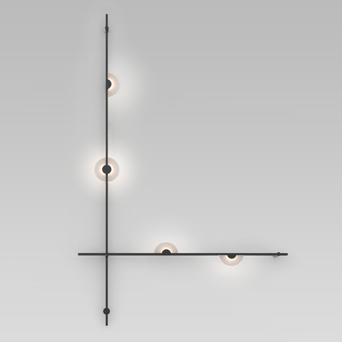 Sonneman SLS1153 Five Light Bath Bar, Satin Black