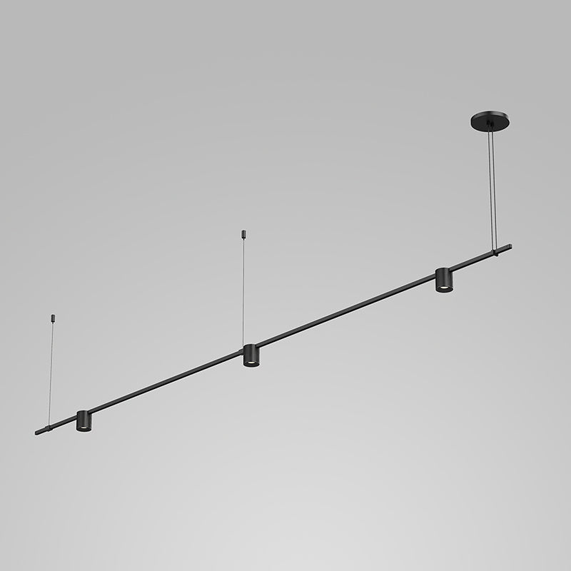Sonneman SLS1159 Three Light Pendant, Satin Black
