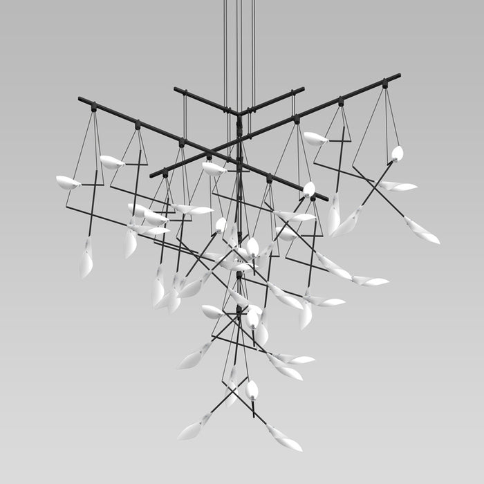 Sonneman SLS1164 11 Light Pendant, Satin Black