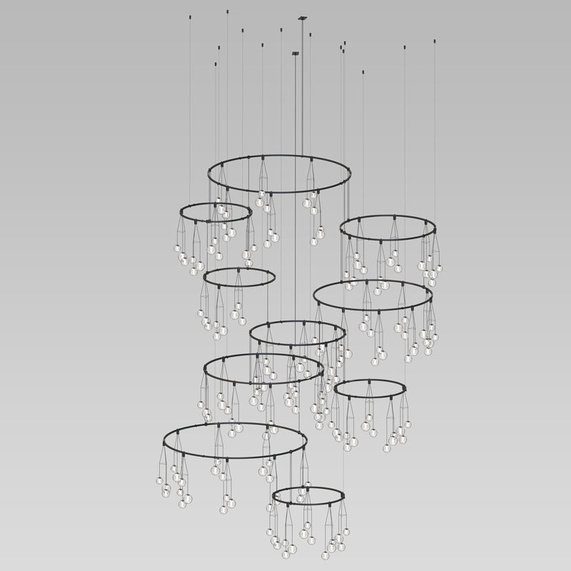 Sonneman SLS1168 177 Light Pendant, Satin Black