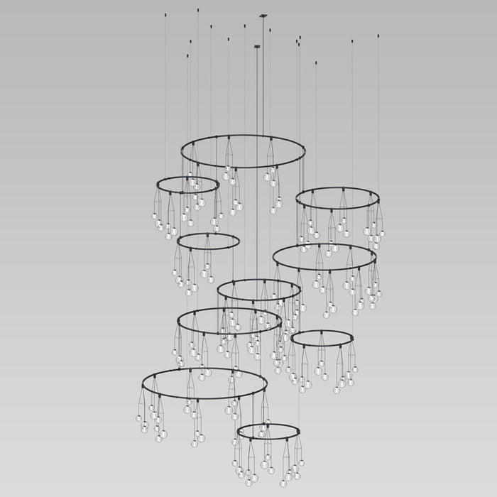 Sonneman SLS1168 177 Light Pendant, Satin Black