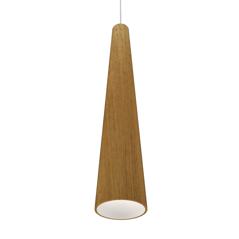 Accord Lighting 1276.09 One Light Pendant, Louro Freijo