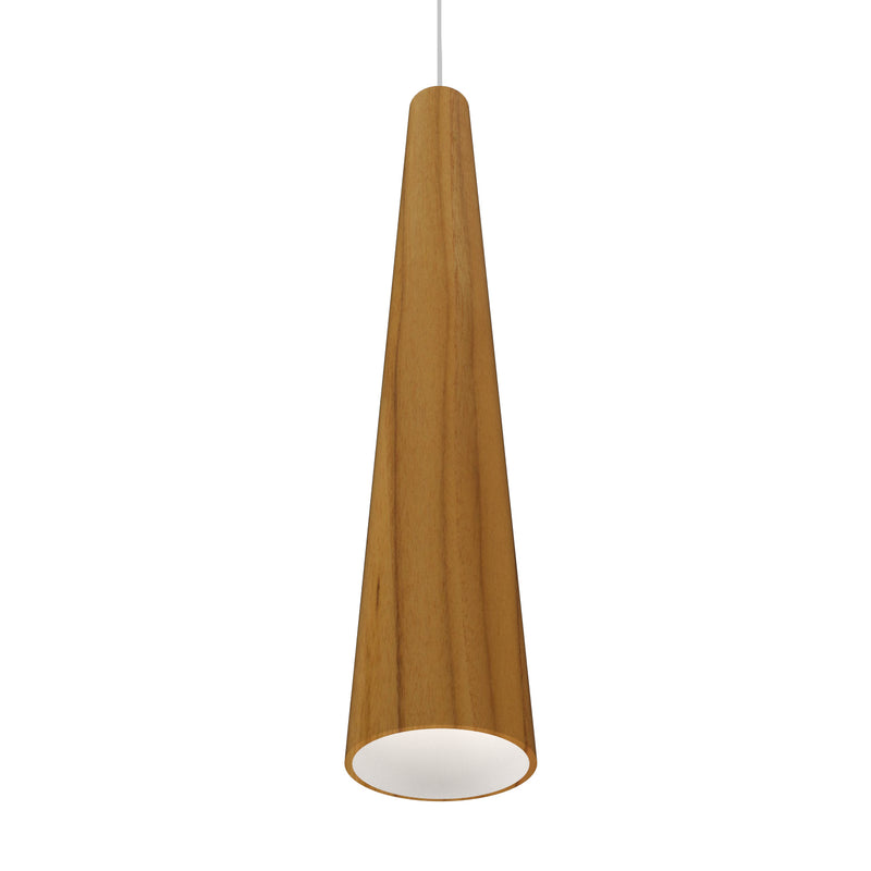 Accord Lighting 1276.12 One Light Pendant, Teak