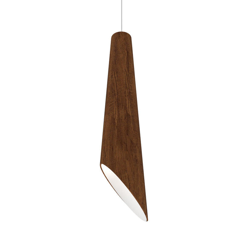 Accord Lighting 1277.06 One Light Pendant, Imbuia