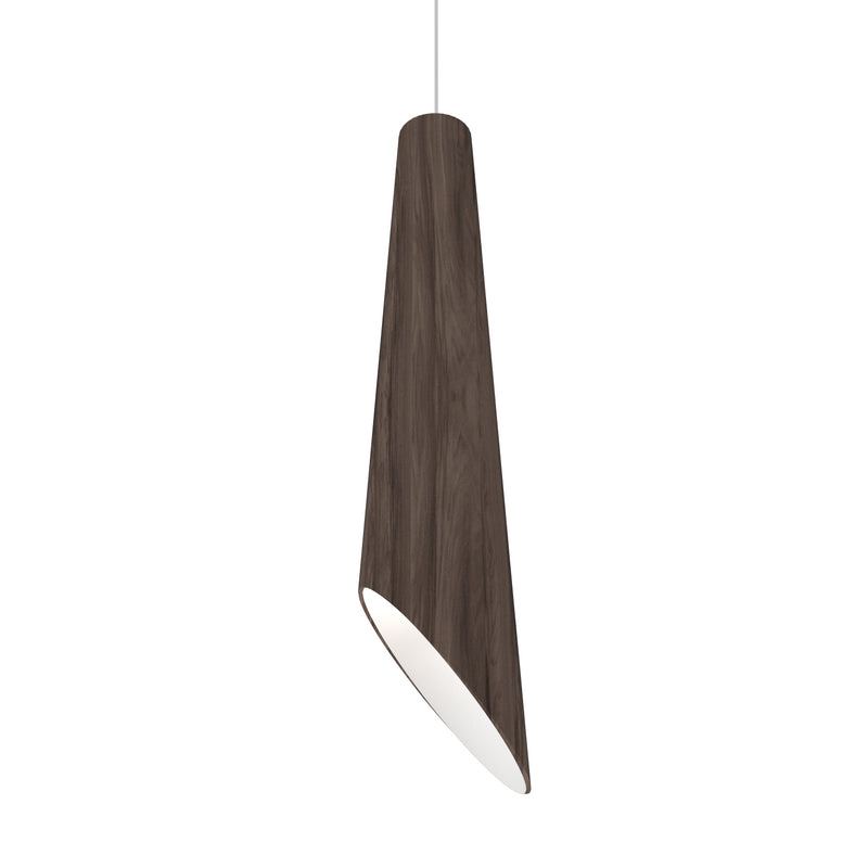 Accord Lighting 1277.18 One Light Pendant, American Walnut