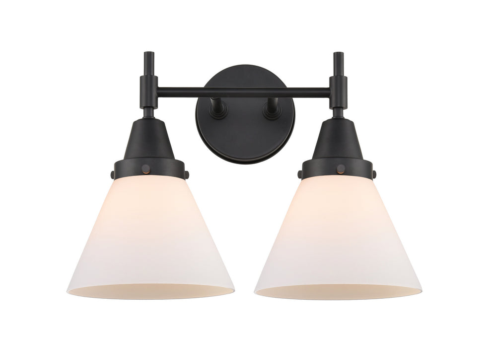 Innovations 447-2W-BK-G41 Two Light Bath Vanity, Matte Black