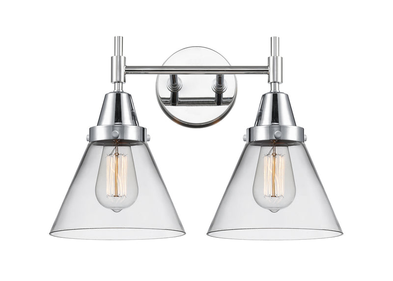 Innovations 447-2W-PC-G42 Two Light Bath Vanity, Polished Chrome