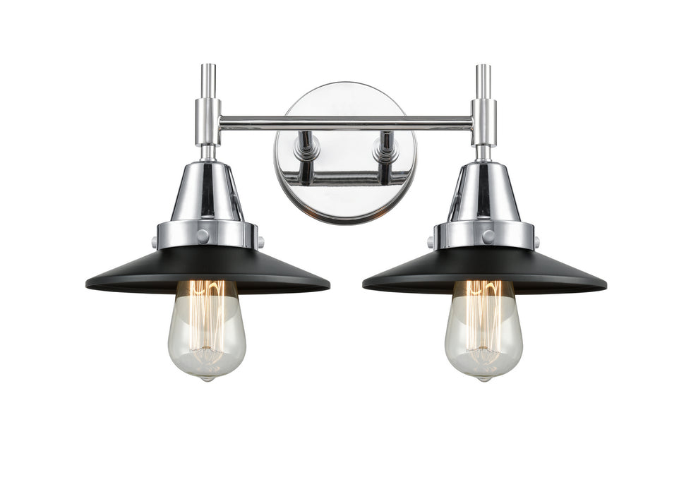 Innovations 447-2W-PC-M6-BK-LED LED Bath Vanity, Polished Chrome