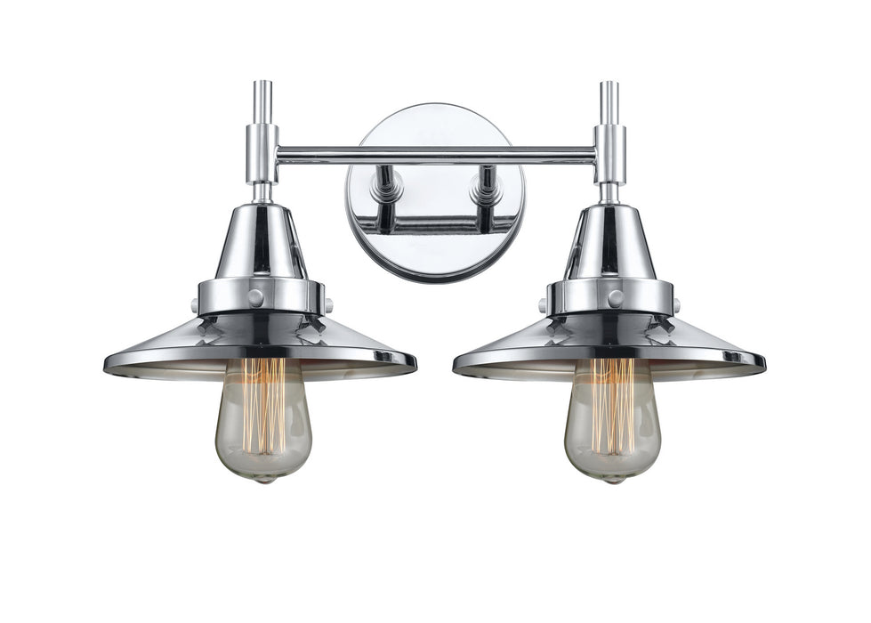 Innovations 447-2W-PC-M7-PC Two Light Bath Vanity, Polished Chrome