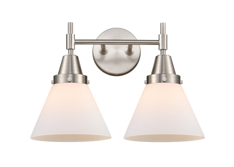 Innovations 447-2W-SN-G41 Two Light Bath Vanity, Satin Nickel
