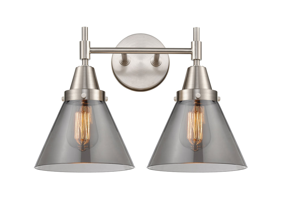 Innovations 447-2W-SN-G43 Two Light Bath Vanity, Satin Nickel