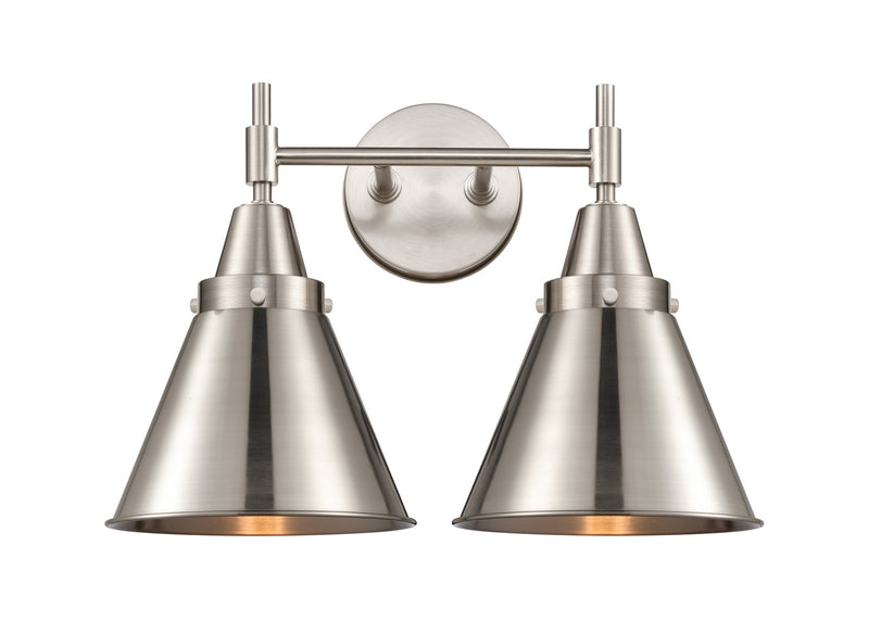 Innovations 447-2W-SN-M13-SN Two Light Bath Vanity, Satin Nickel