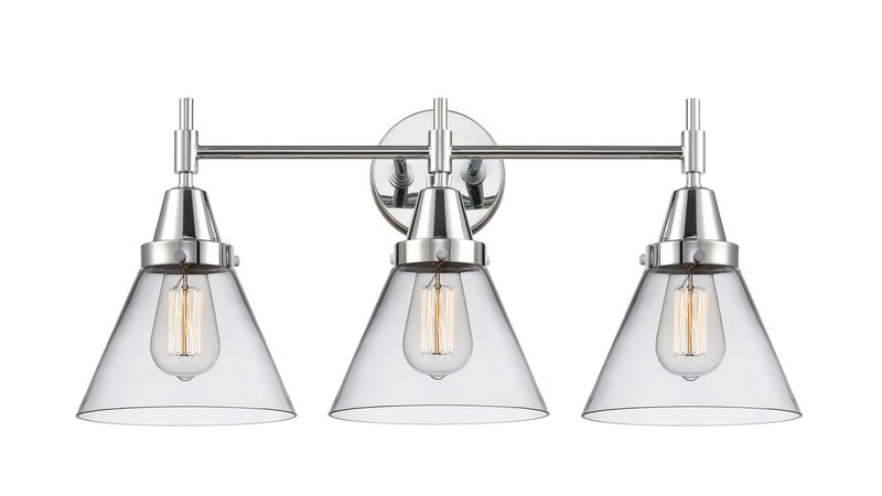 Innovations 447-3W-PC-G42 Three Light Bath Vanity, Polished Chrome
