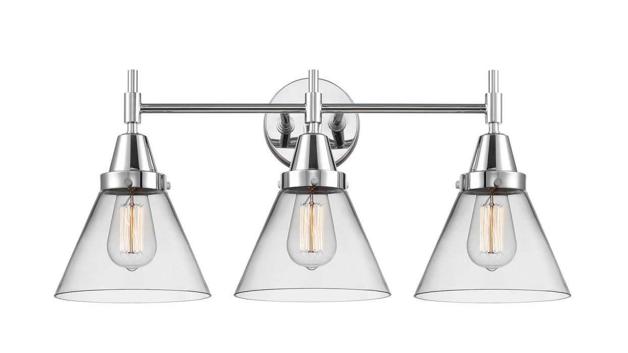 Innovations 447-3W-PC-G42 Three Light Bath Vanity, Polished Chrome