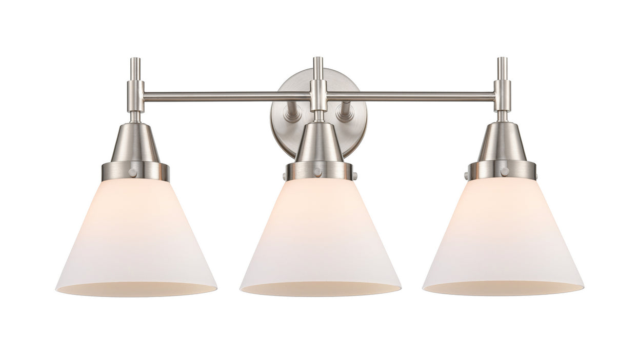 Innovations 447-3W-SN-G41 Three Light Bath Vanity, Satin Nickel