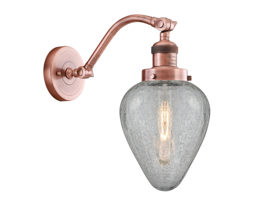 Innovations 515-1W-AC-G165 One Light Wall Sconce, Antique Copper