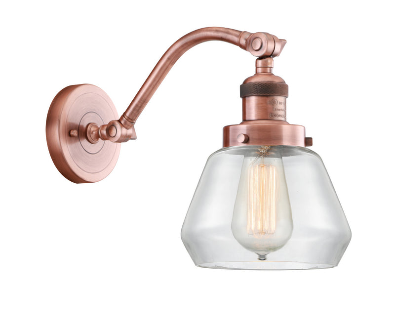 Innovations 515-1W-AC-G172 One Light Wall Sconce, Antique Copper