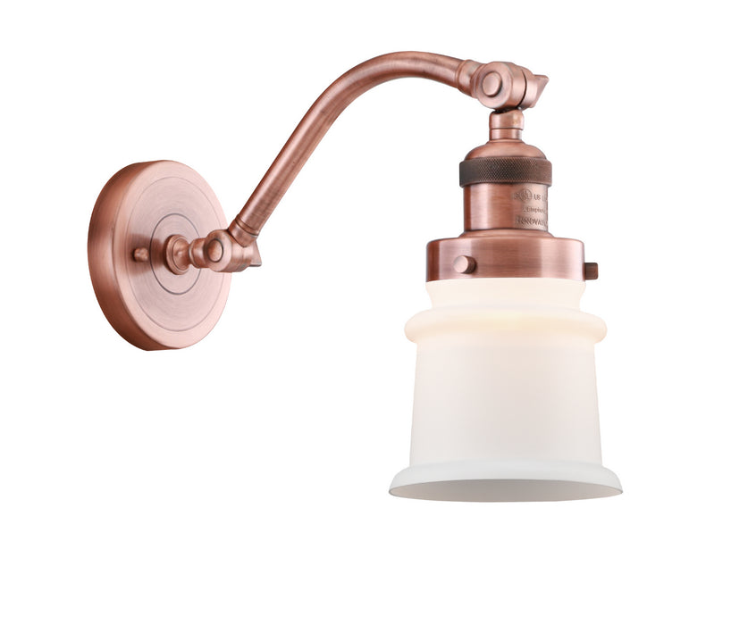 Innovations 515-1W-AC-G181S One Light Wall Sconce, Antique Copper