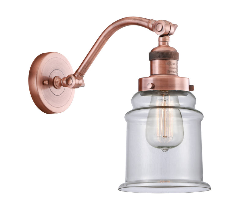 Innovations 515-1W-AC-G182 One Light Wall Sconce, Antique Copper