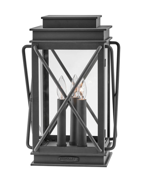 Hinkley 11197MB LED Pier Mount Lantern, Museum Black