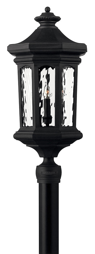 Hinkley 1601MB-LV LED Post Top or Pier Mount Lantern, Museum Black