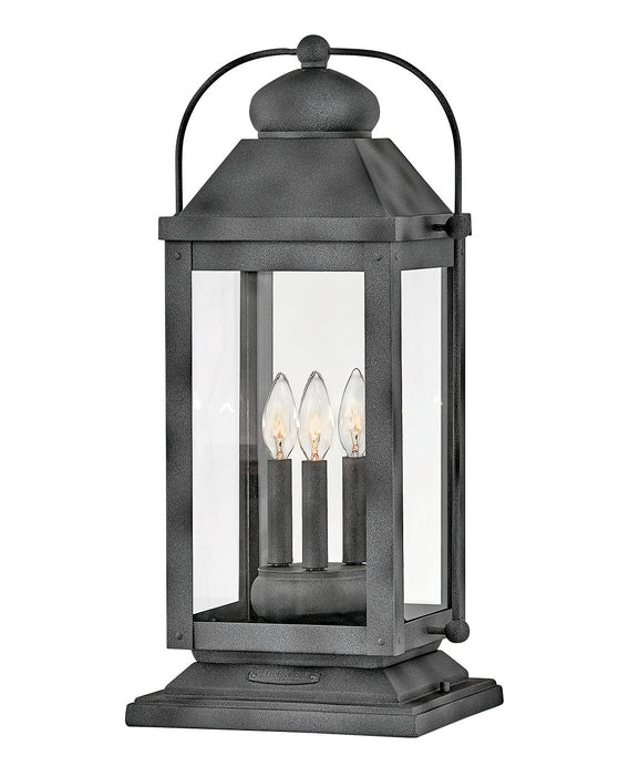 Hinkley 1857DZ-LV LED Pier Mount, Aged Zinc