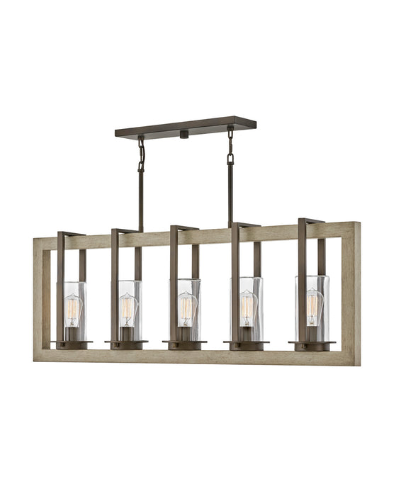 Hinkley 20035WB LED Linear Pendant, Warm Bronze