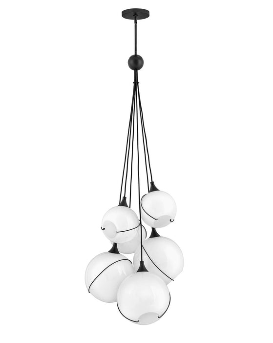 Hinkley 30306BLK-WH LED Chandelier, Black