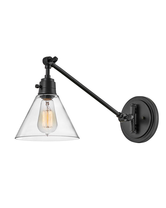 Hinkley 3690BK-CL LED Wall Sconce, Black