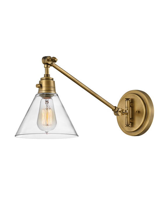 Hinkley 3690HB-CL LED Wall Sconce, Heritage Brass