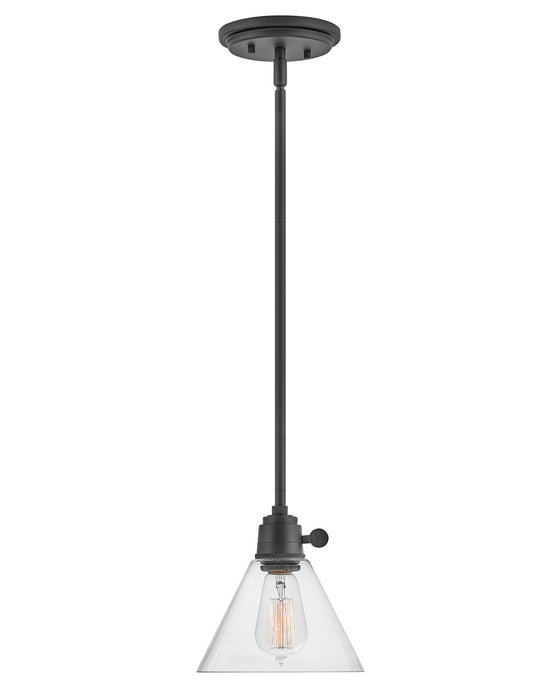 Hinkley 3697BK-CL LED Pendant, Black