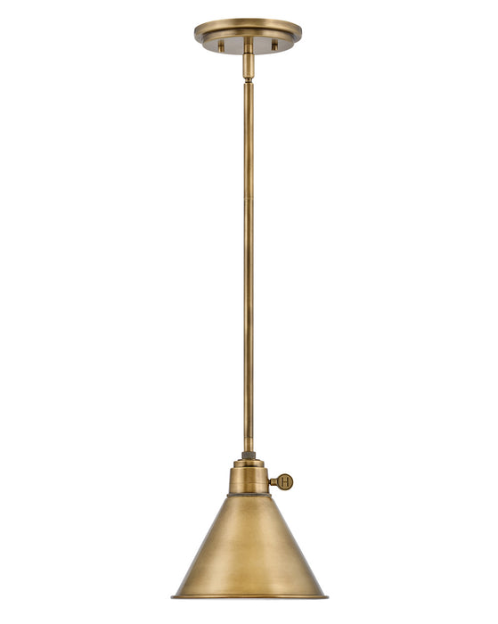 Hinkley 3697HB LED Pendant, Heritage Brass