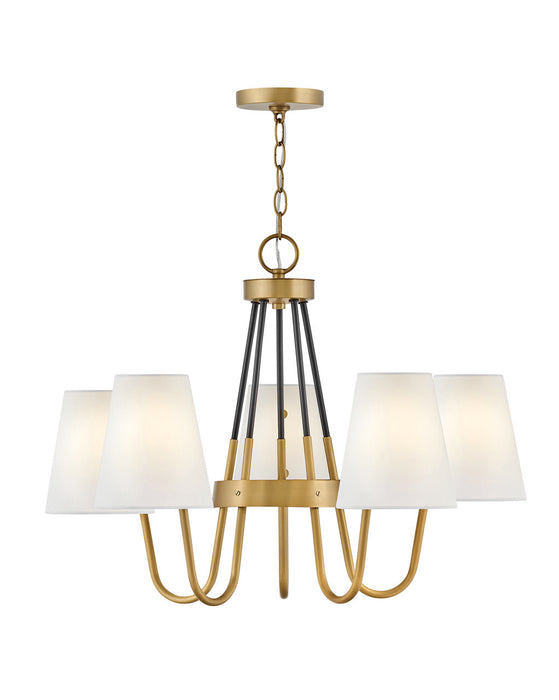 Hinkley 37385HB LED Chandelier, Heritage Brass