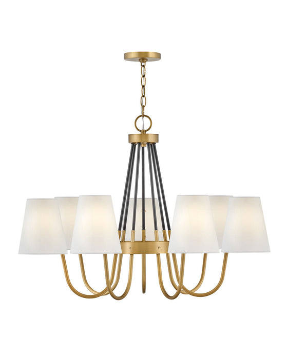 Hinkley 37386HB LED Chandelier, Heritage Brass
