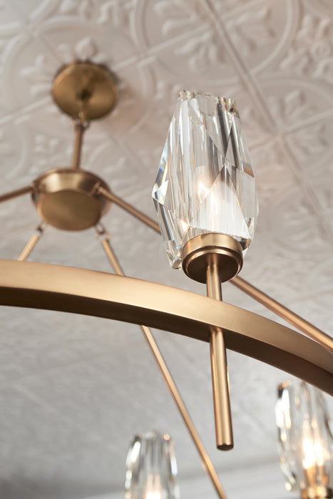 Hinkley 38258HB LED Chandelier, Heritage Brass