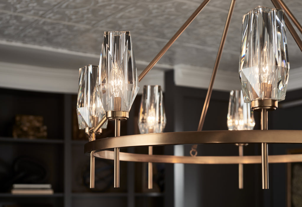 Hinkley 38258HB LED Chandelier, Heritage Brass