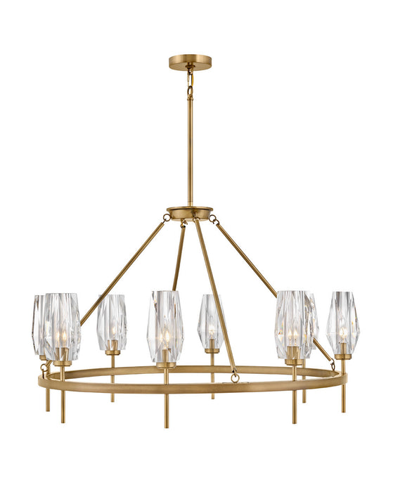 Hinkley 38258HB LED Chandelier, Heritage Brass