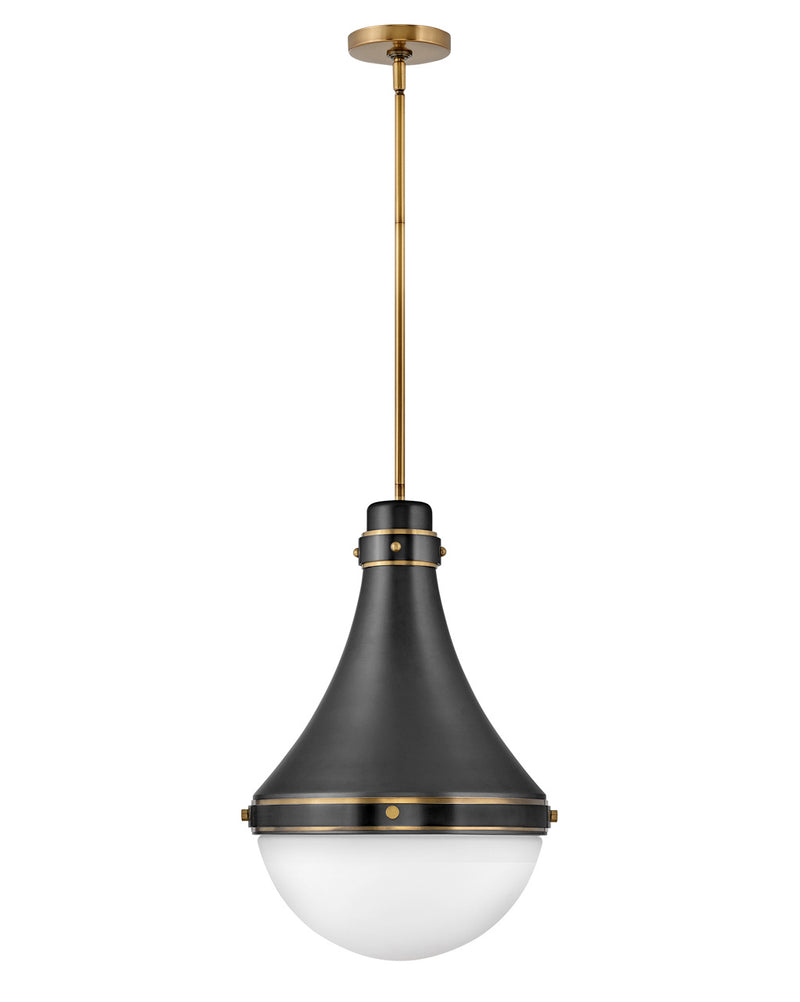 Hinkley 39054BK LED Pendant, Black