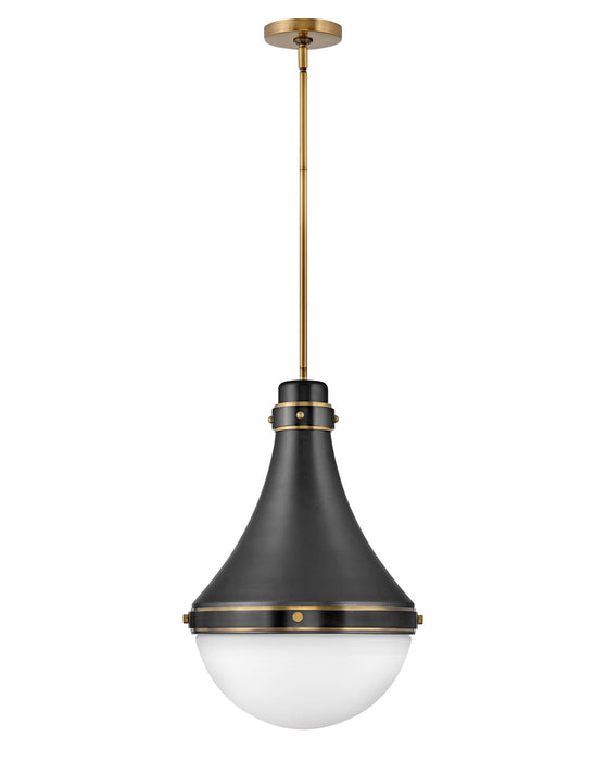 Hinkley 39054BK LED Pendant, Black