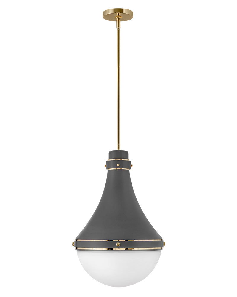 Hinkley 39054DMG LED Pendant, Dark Matte Grey