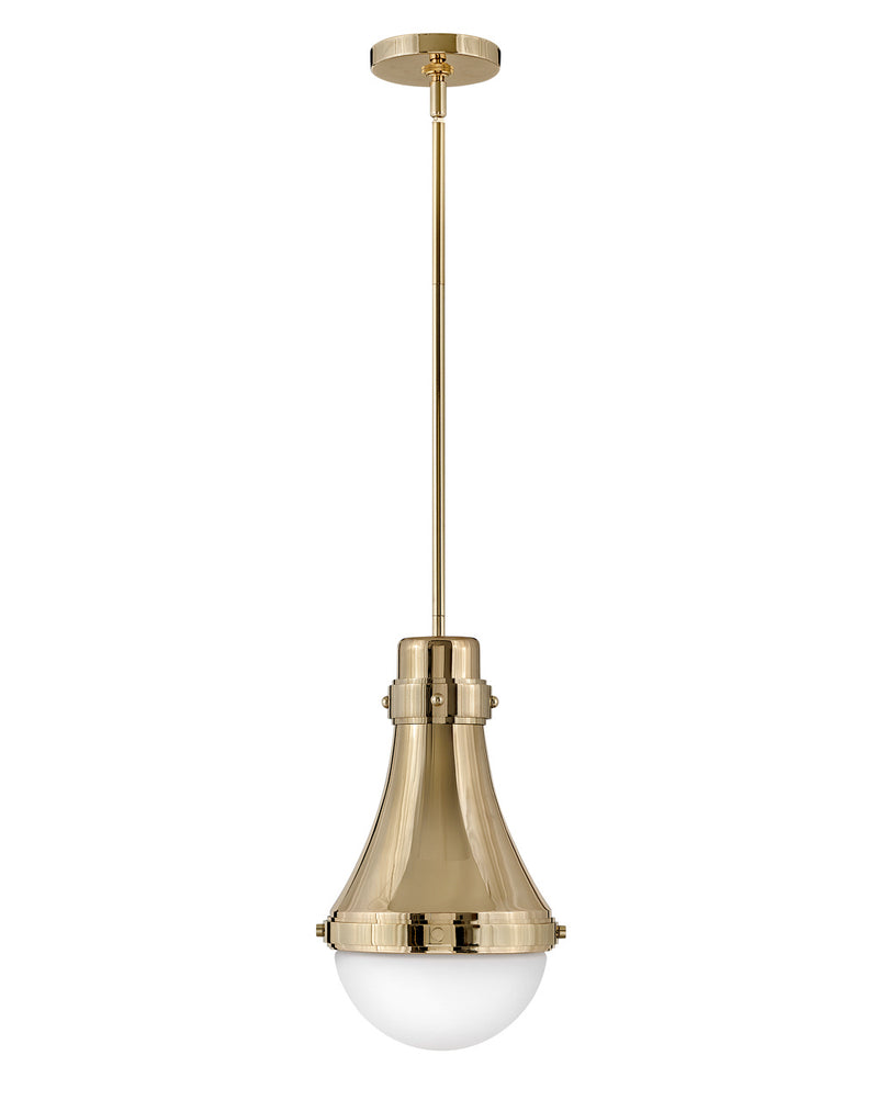 Hinkley 39057BBR LED Pendant, Bright Brass