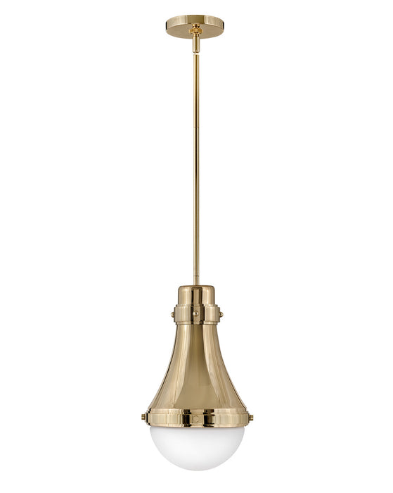 Hinkley 39057BBR LED Pendant, Bright Brass
