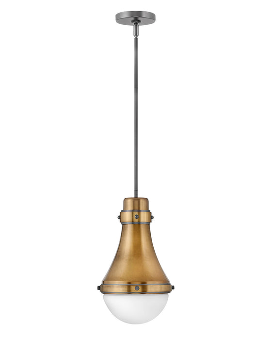 Hinkley 39057HB LED Pendant, Heritage Brass